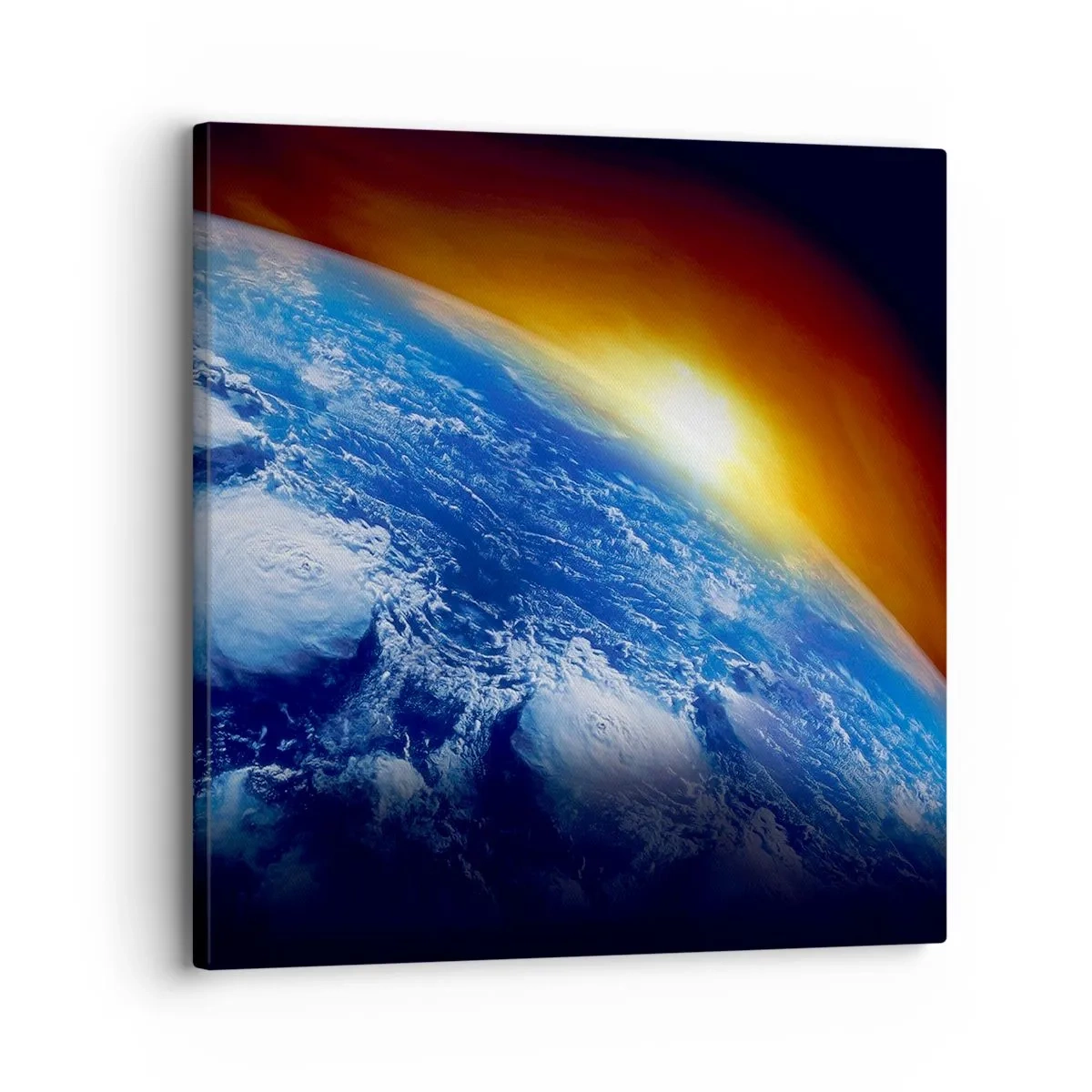 Canvas picture - Sunrise by the Blue Planet - 30x30 cm