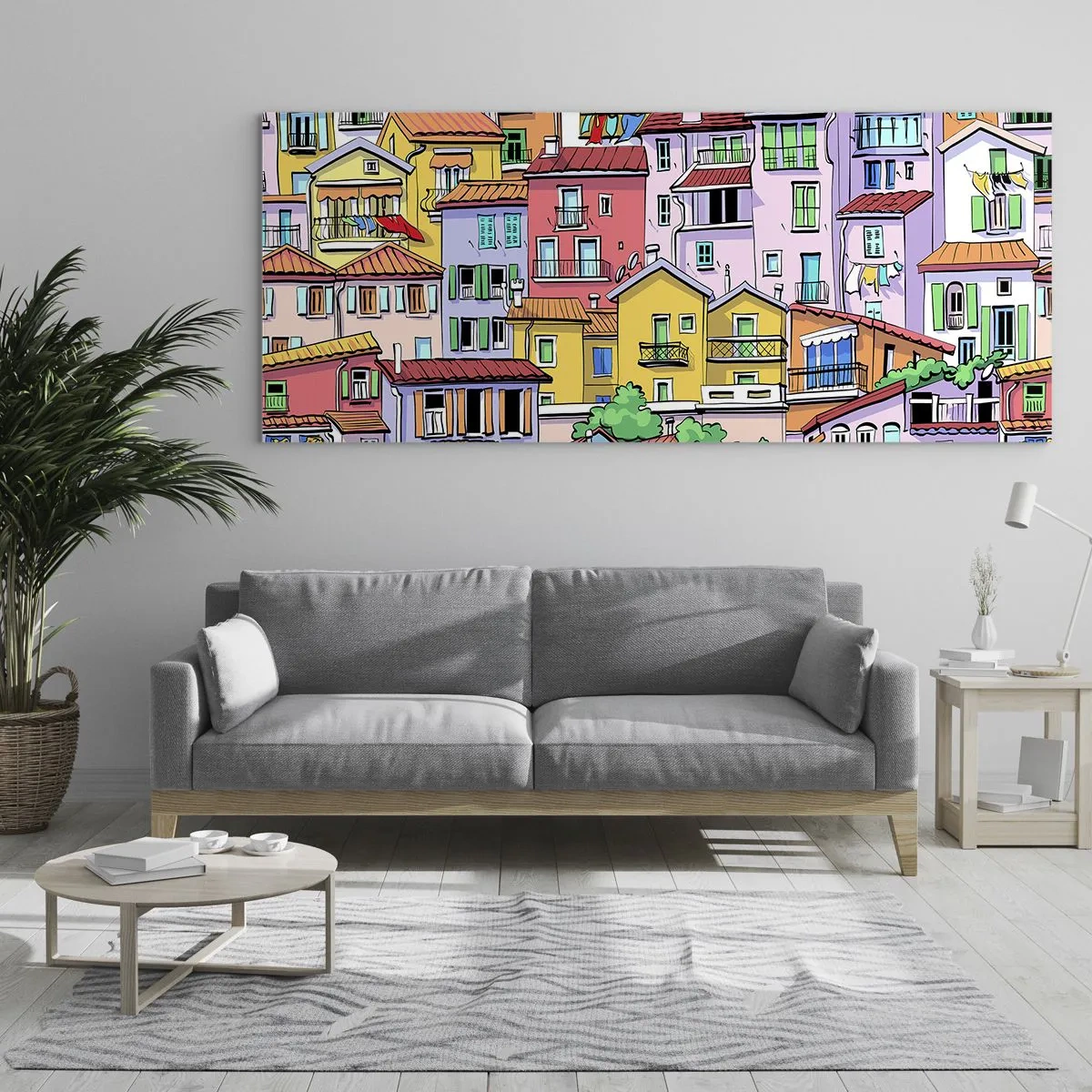 Glass picture - Merry City - 120x50 cm