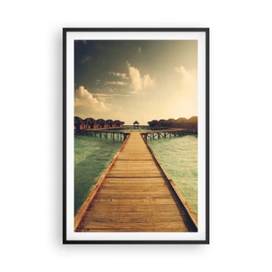 Poster in black frame - Warm Welcome - 61x91 cm
