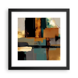 Poster in black frame - Abstract - Light and Shadow - 30x30 cm