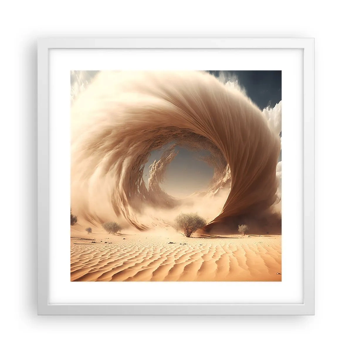 Poster in white frmae - Open Portal - 40x40 cm