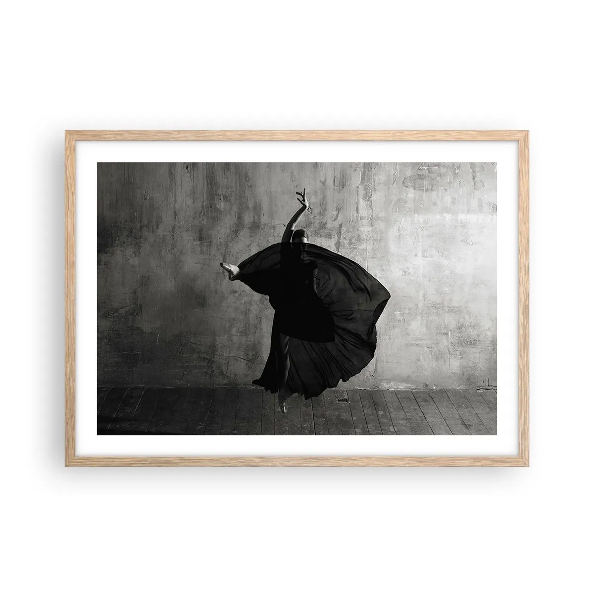 Poster in light oak frame - Full of Passion - 70x50 cm