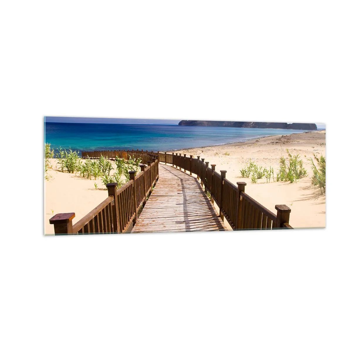 Glass picture - Take Me to Happy Islands - 140x50 cm