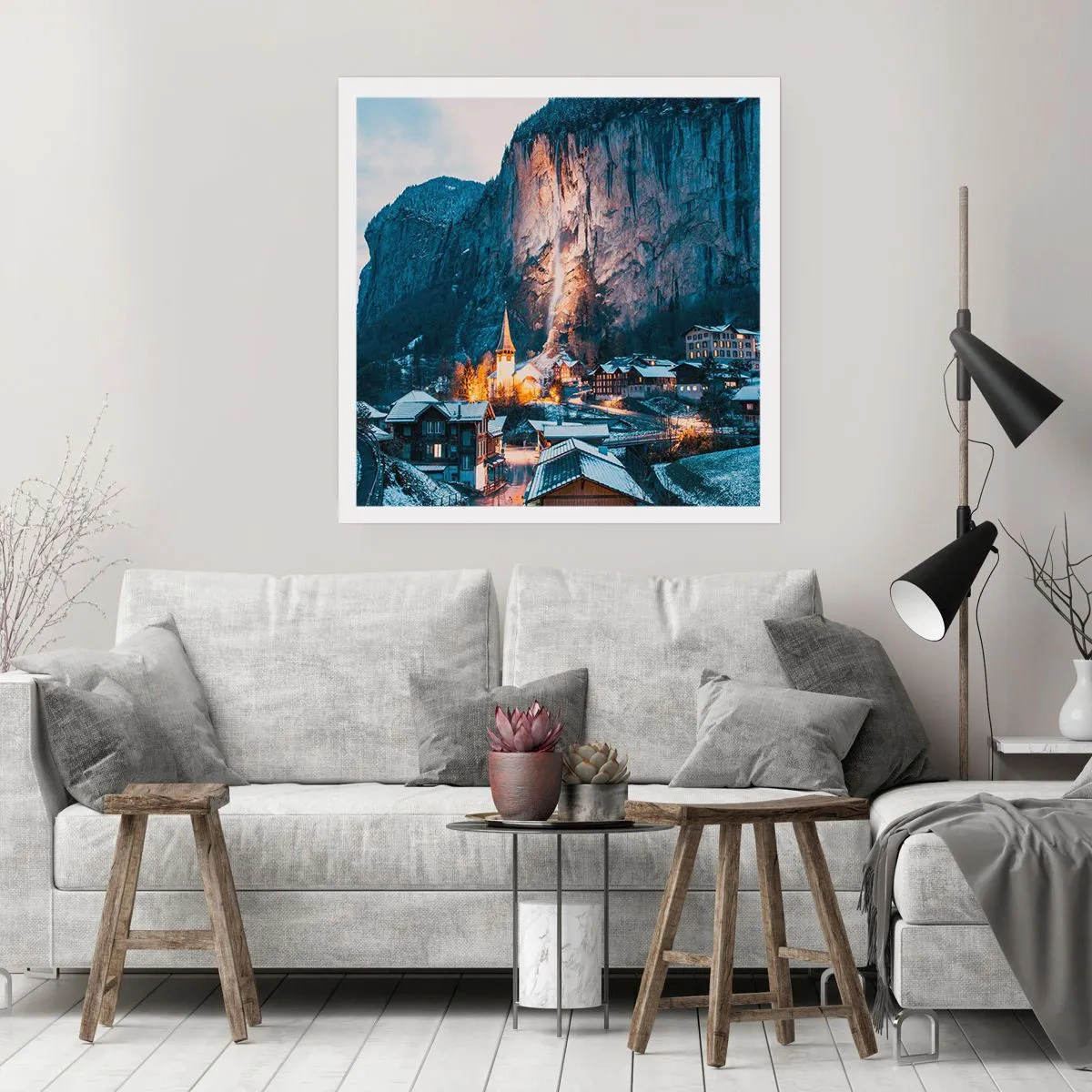 Poster - Sparkling Winter Spirit - 30x30 cm