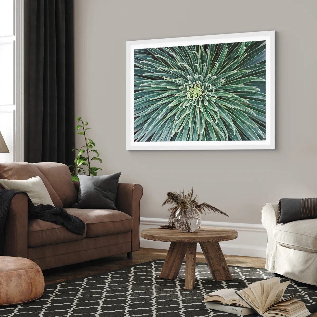 Poster in white frmae - Birth of a Star - 40x30 cm