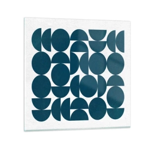 Glass picture - Circles and Semicircles - 50x50 cm