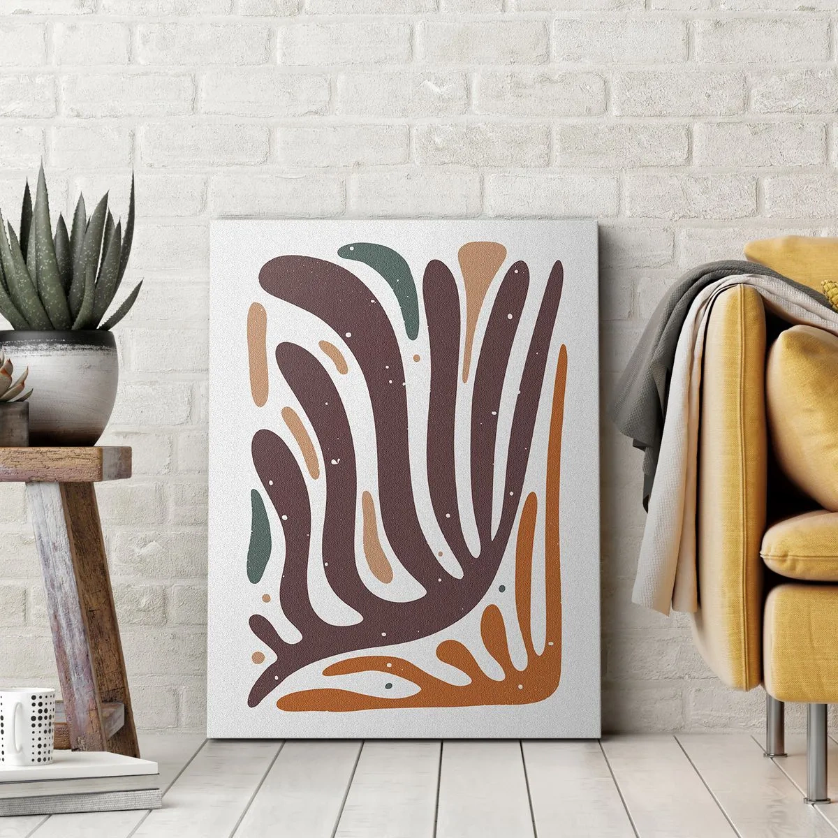 Canvas picture - Radiant Organic Composition - 45x80 cm