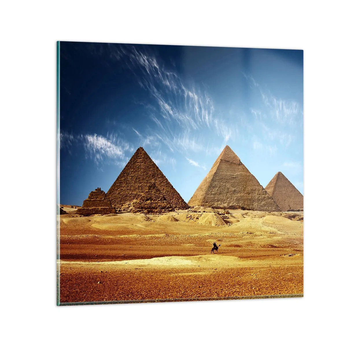 Glass picture - 40 Centuries Looking at Us - 30x30 cm