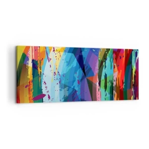 Canvas picture - Outburst of Colours - 120x50 cm