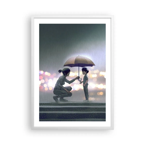 Poster in white frmae - And Everything Is All Right - 50x70 cm