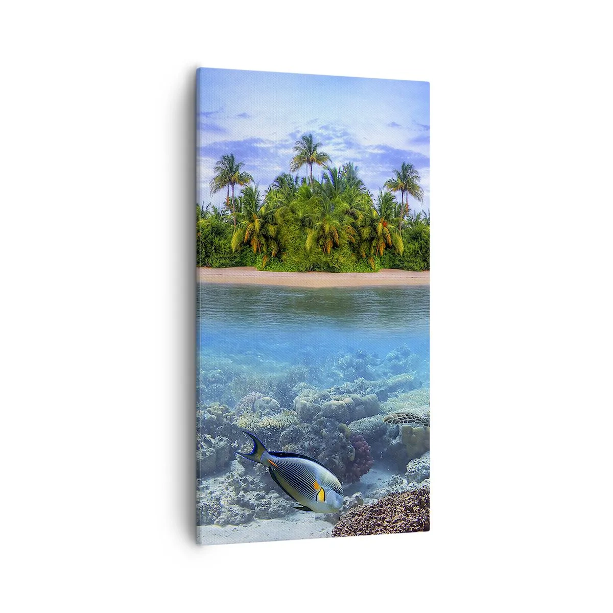 Canvas picture - Heavenly Island Invites You - 55x100 cm