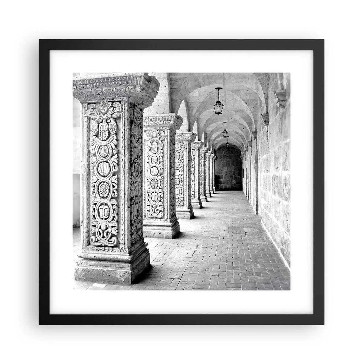 Poster in black frame - Where is this Going...? - 40x40 cm