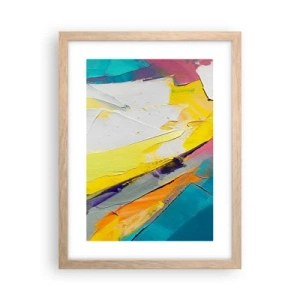 Poster in light oak frame - Anatomy of Light - 30x40 cm