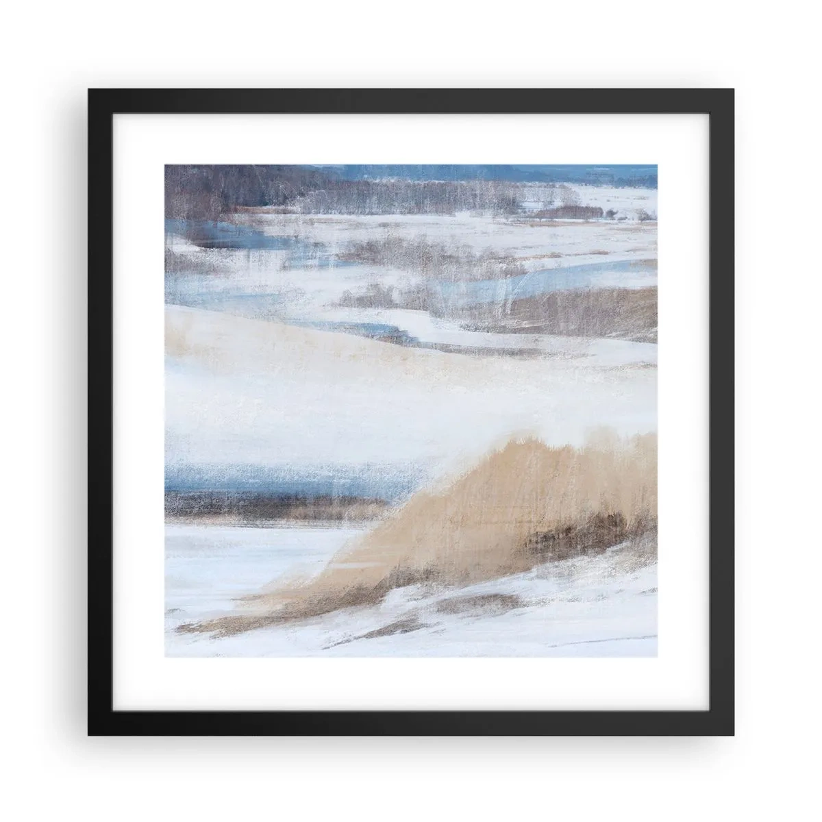 Poster in black frame - Winter Composition - 40x40 cm