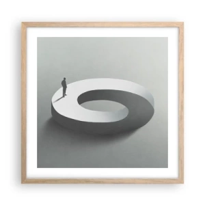Poster in light oak frame - Puzzle It out - 50x50 cm