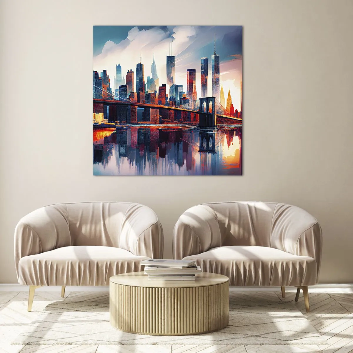 Glass picture - Fabulous New York - 70x70 cm