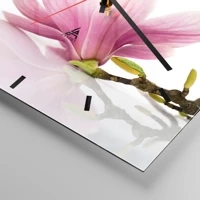 Clock face with lines