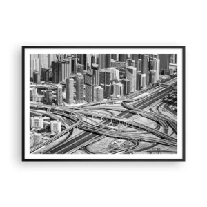 Poster in black frame - Dubai - Impossible City - 100x70 cm