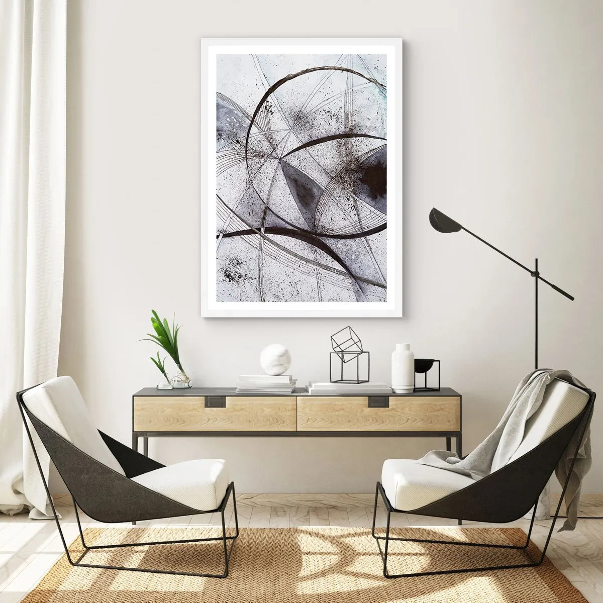 Poster in white frmae - Futuristic Fantasy - 61x91 cm