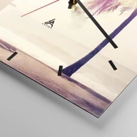 Clock face with lines