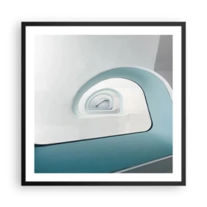 Poster in black frame - To the Bottom of Blue - 60x60 cm