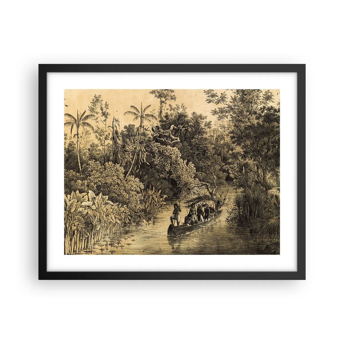 Poster in black frame - Journey to the Spring - 50x40 cm