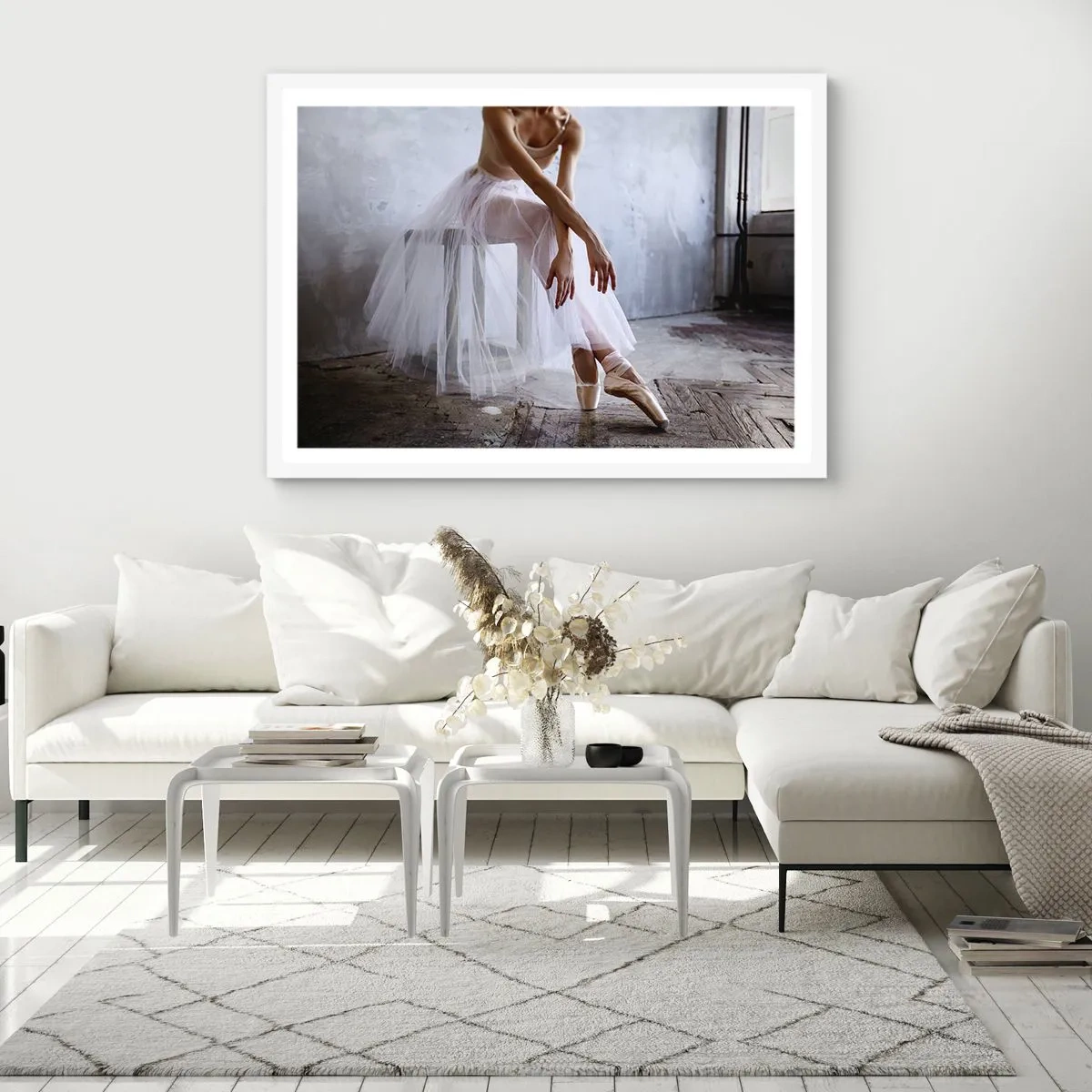 Poster in white frmae - Before the Ramp Lights Are On - 70x50 cm