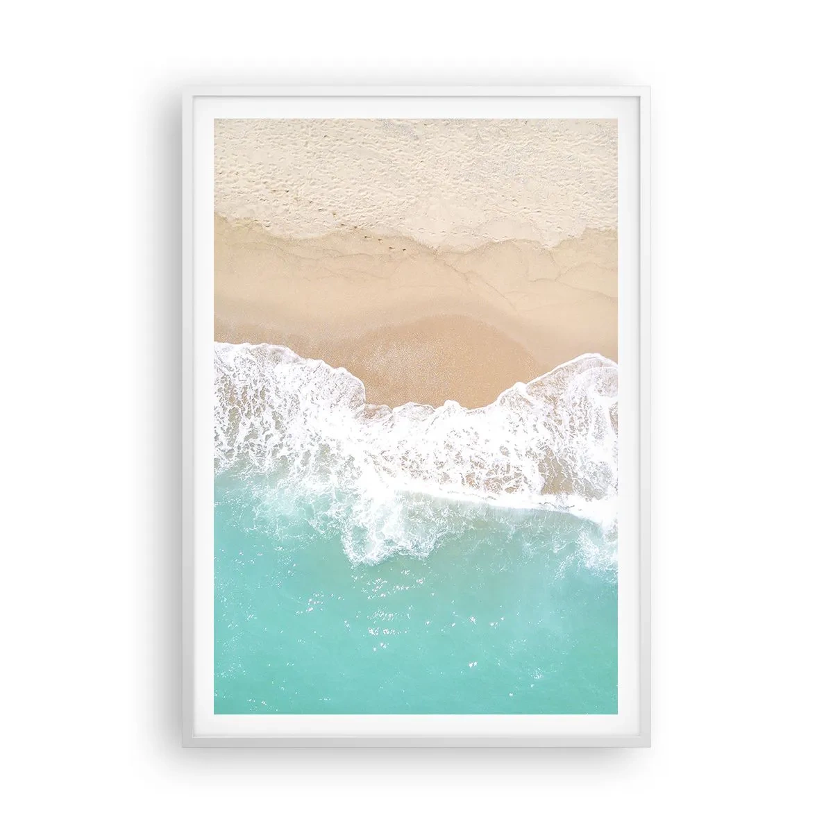 Poster in white frmae - Touch Full of Caress - 70x100 cm