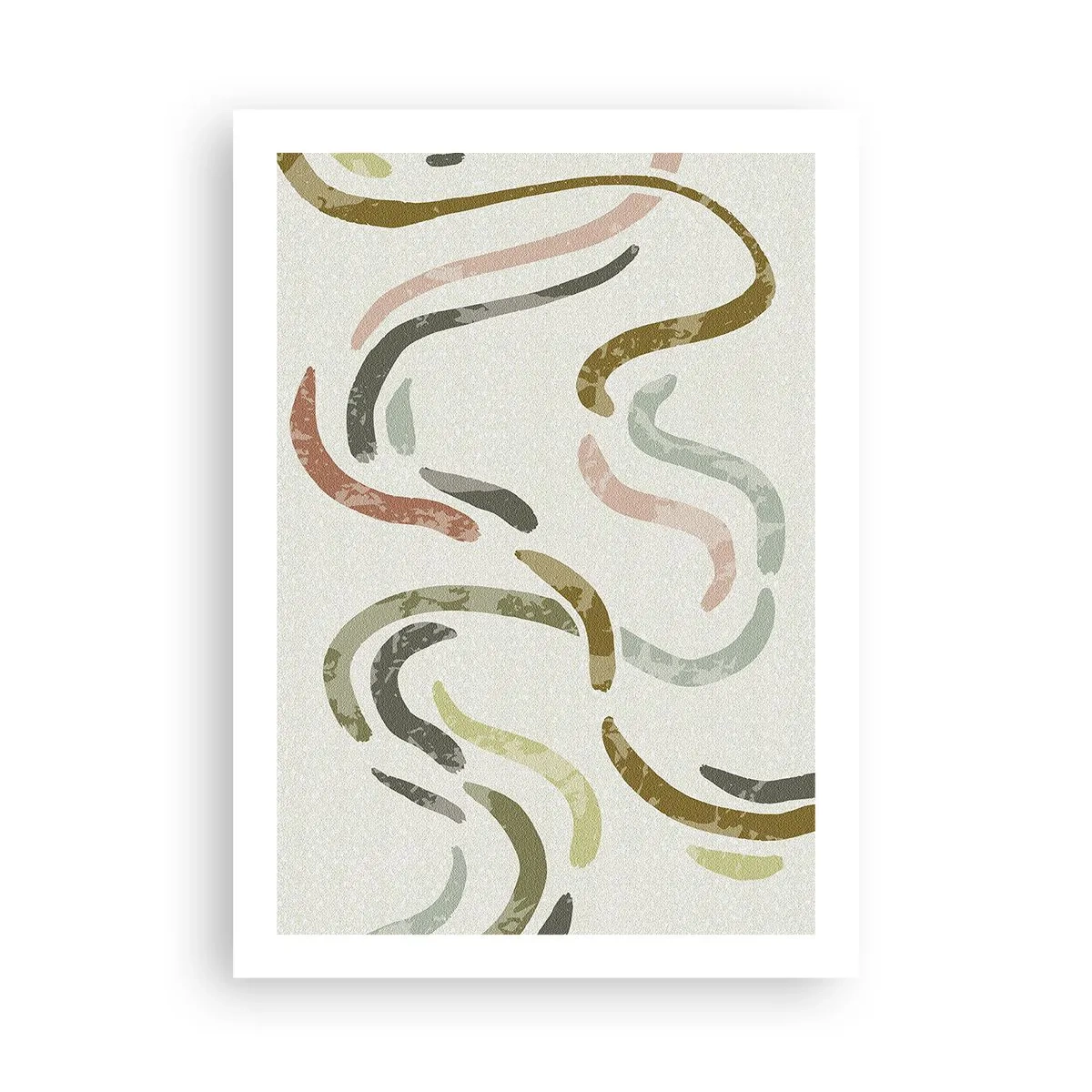 Poster - Cheerful Dance of Abstraction - 50x70 cm