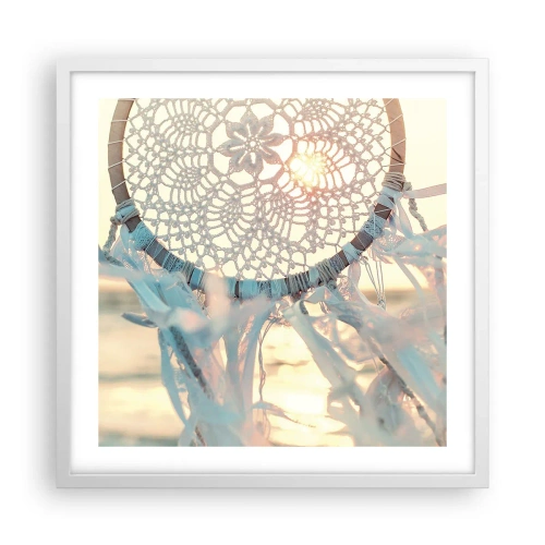 Poster in white frmae - Lace Totem - 50x50 cm