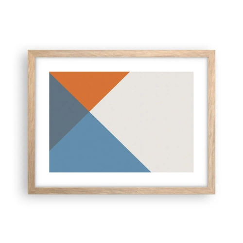 Poster in light oak frame - At an Angle… - 40x30 cm