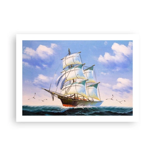 Poster - Proudly with Wind - 70x50 cm
