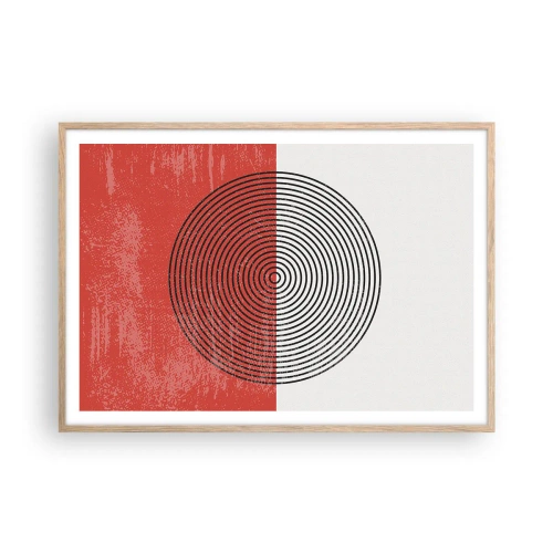 Poster in light oak frame - To the Core - 100x70 cm