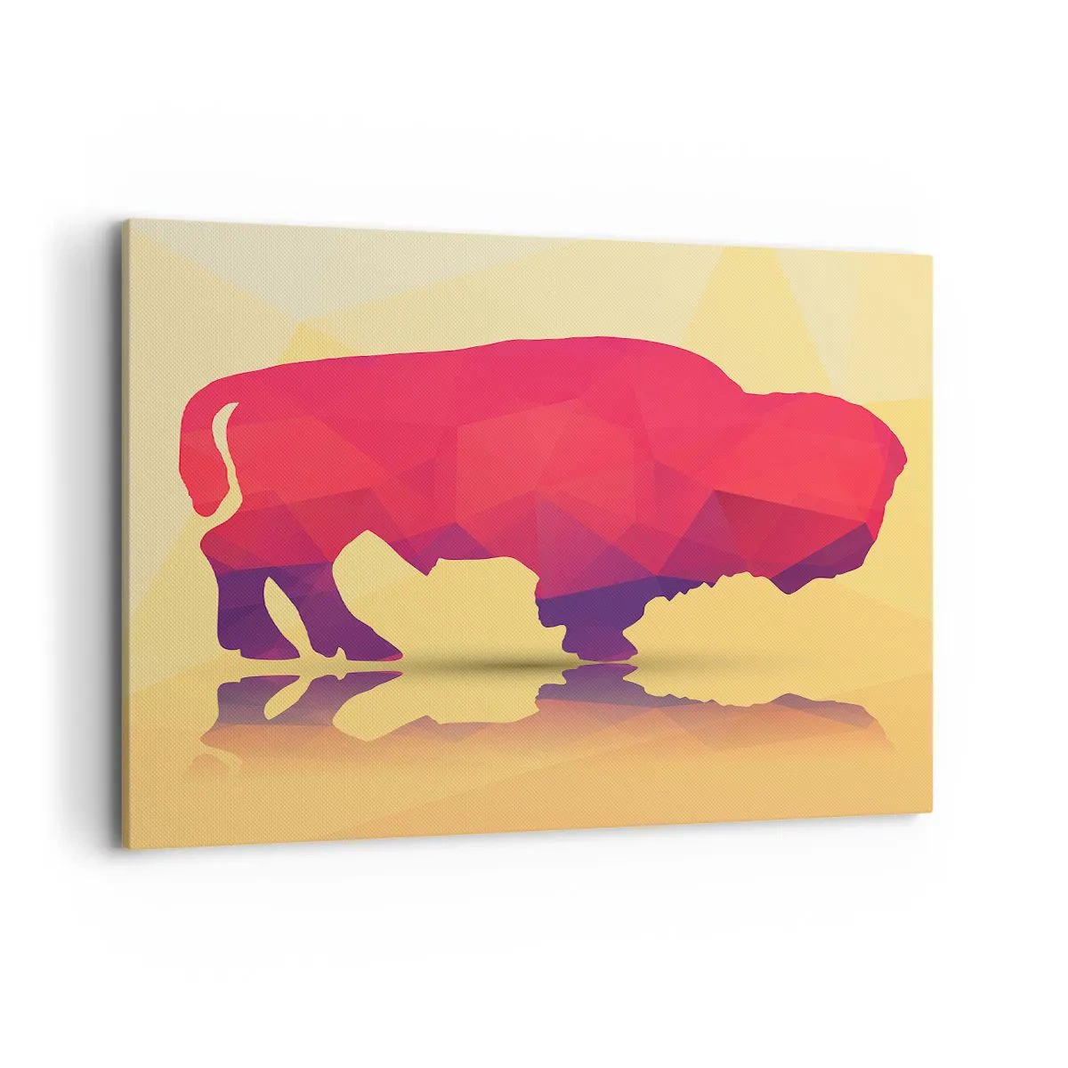Canvas picture - Amarantine Power of a Bison - 100x70 cm
