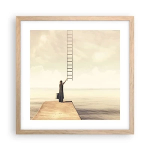 Poster in light oak frame - Magical Trip - 40x40 cm