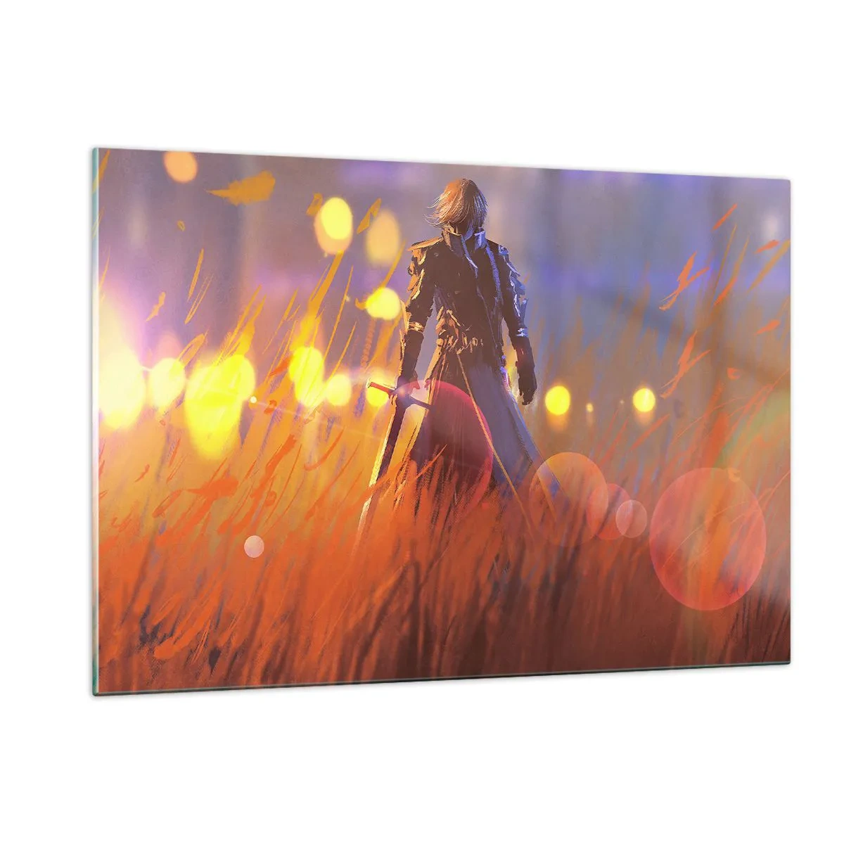 Glass picture - Knight-errant - 120x80 cm