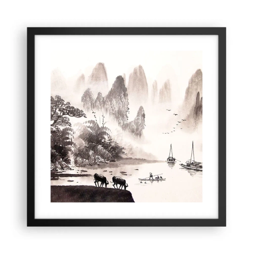 Poster in black frame - Everyday Life in the East - 40x40 cm