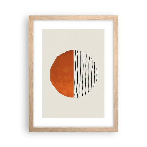 Poster in light oak frame - In Japanese Style - 30x40 cm