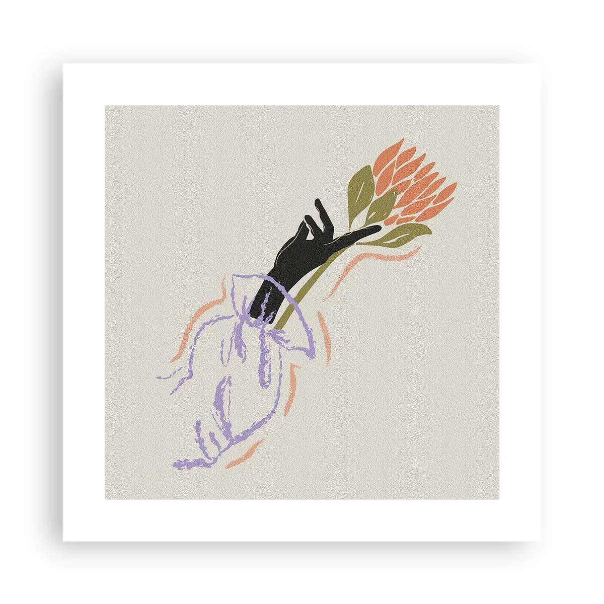 Poster - Sister Touch - 40x40 cm