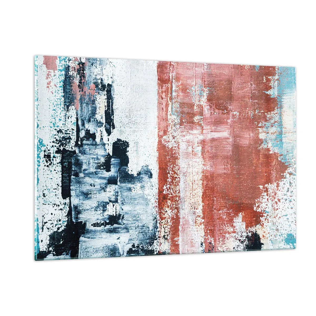 Glass picture - Abstract Fifty Fifty - 120x80 cm