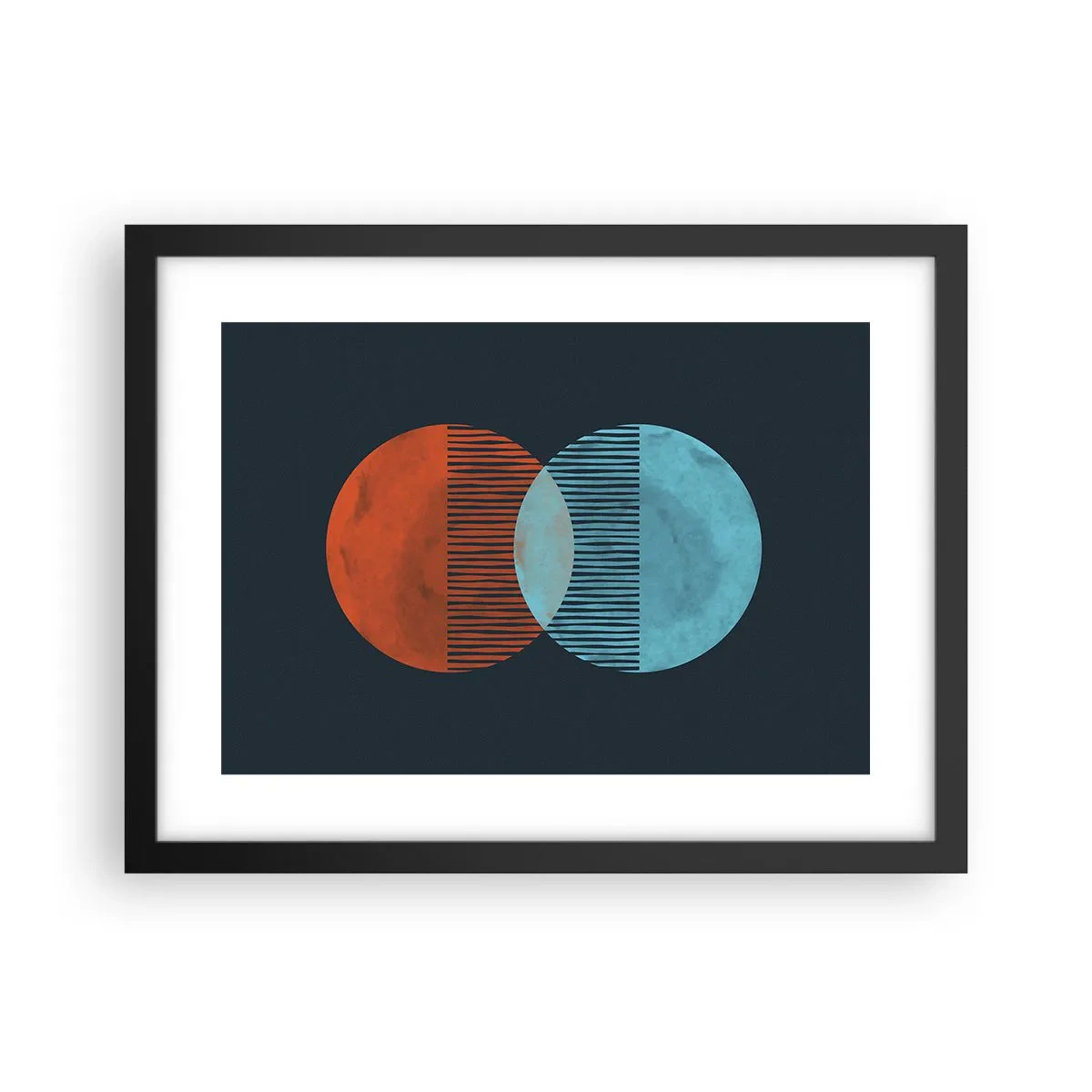 Poster in black frame - Astronomical Fantasy - 40x30 cm