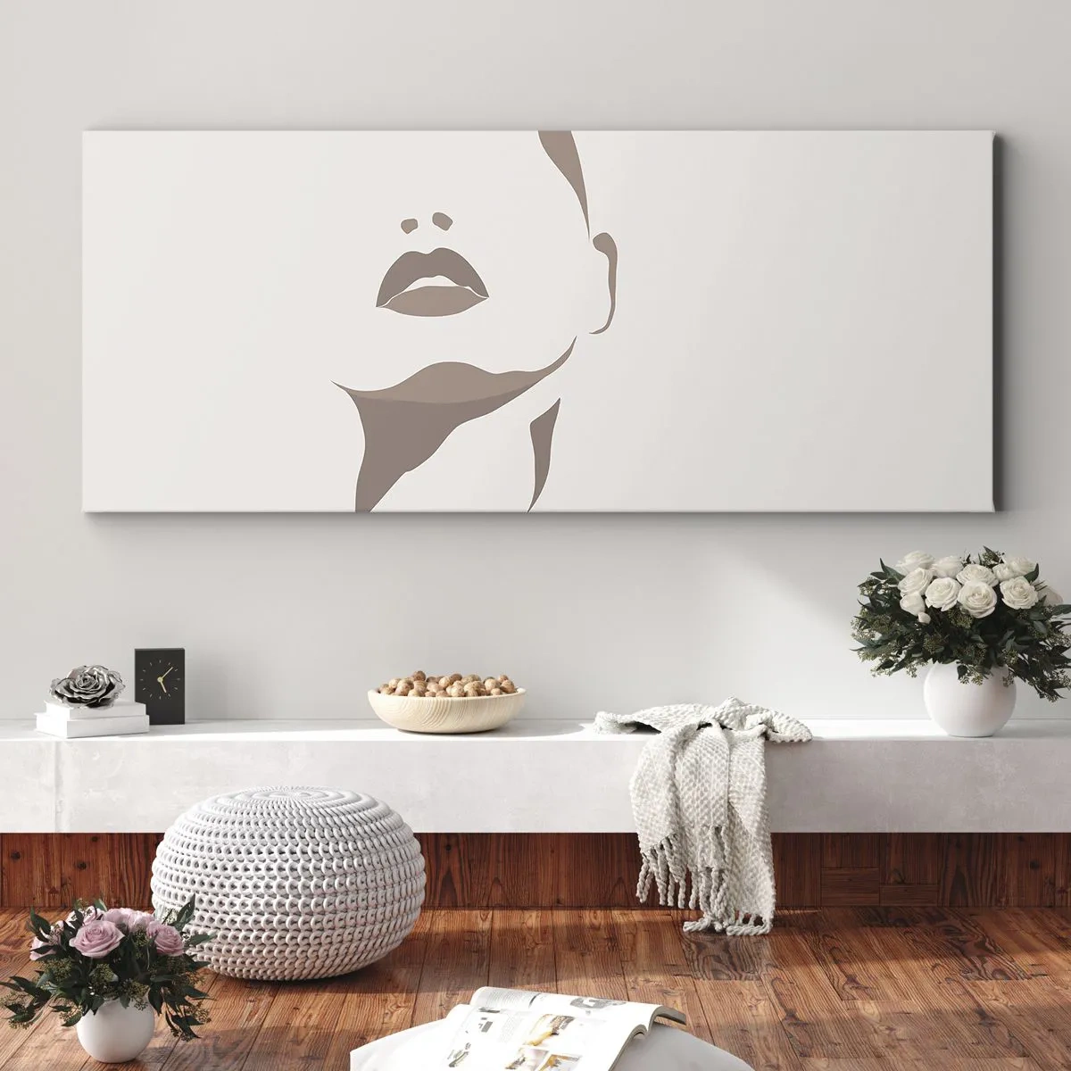 Canvas picture - Created with Light and Shadow - 100x40 cm
