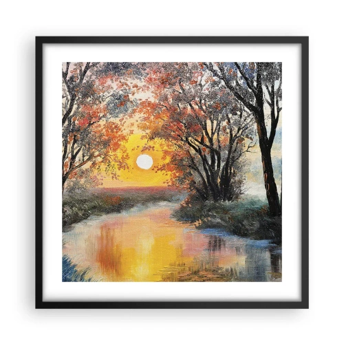 Poster in black frame - Autumn Impressions - 50x50 cm