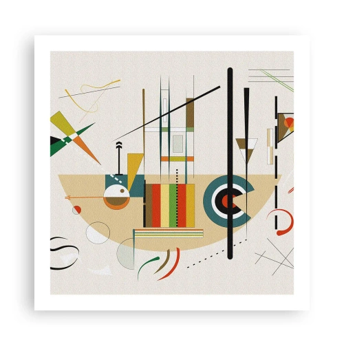 Poster - And the World Laughs - 60x60 cm