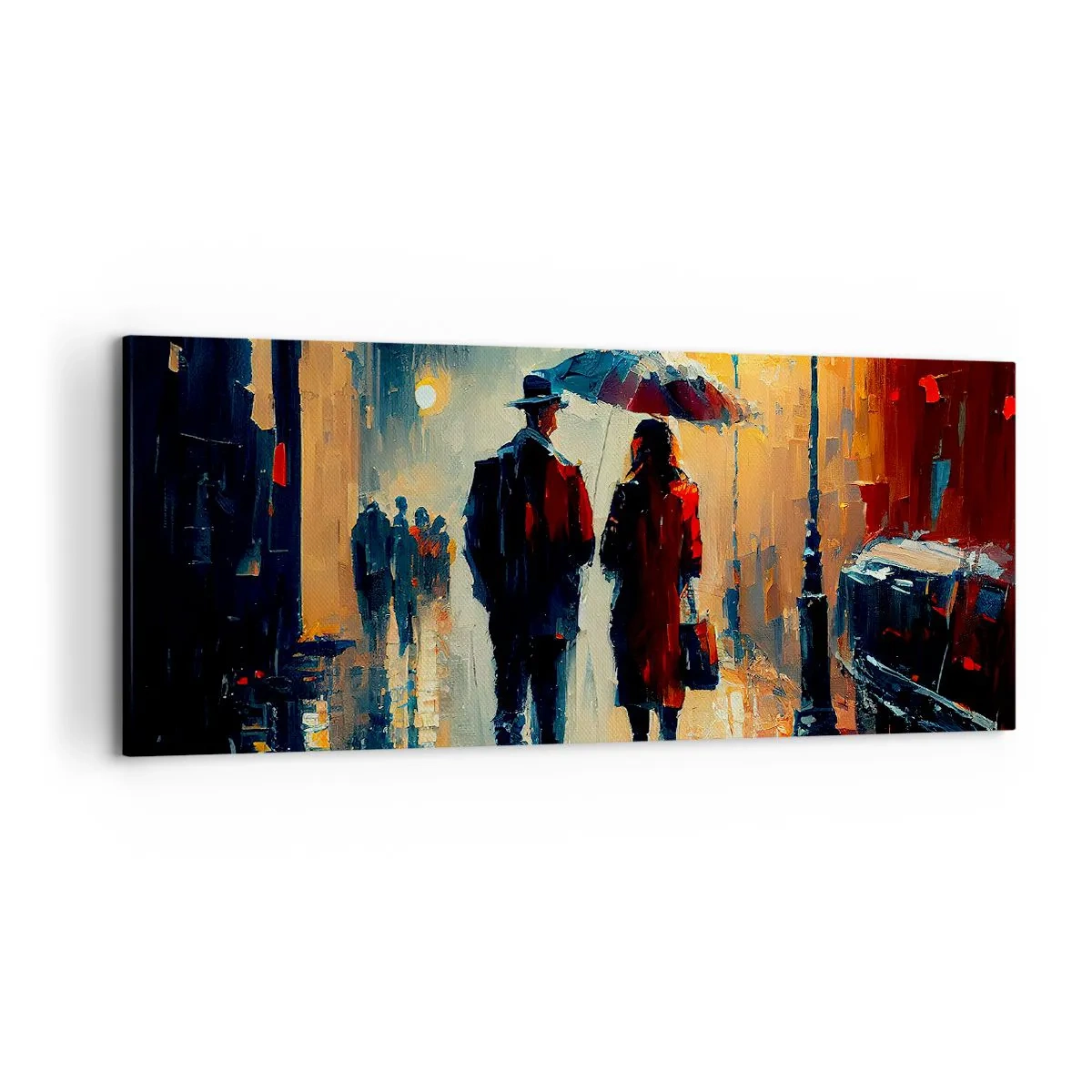 Canvas picture - Urban Love Story - 120x50 cm