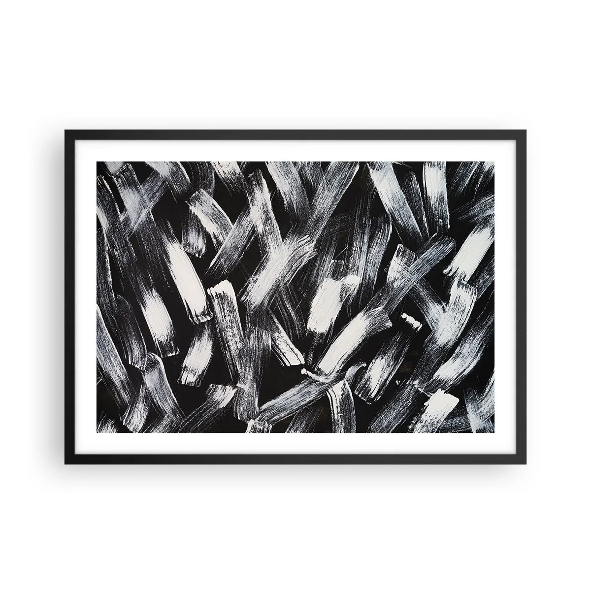 Poster in black frame - Abstract in Industrial Spirit - 70x50 cm