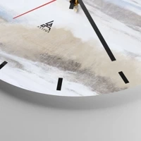 Clock face with lines