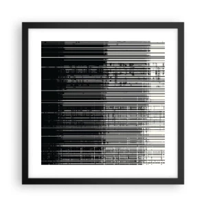 Poster in black frame - Waves and Vibrations - 40x40 cm