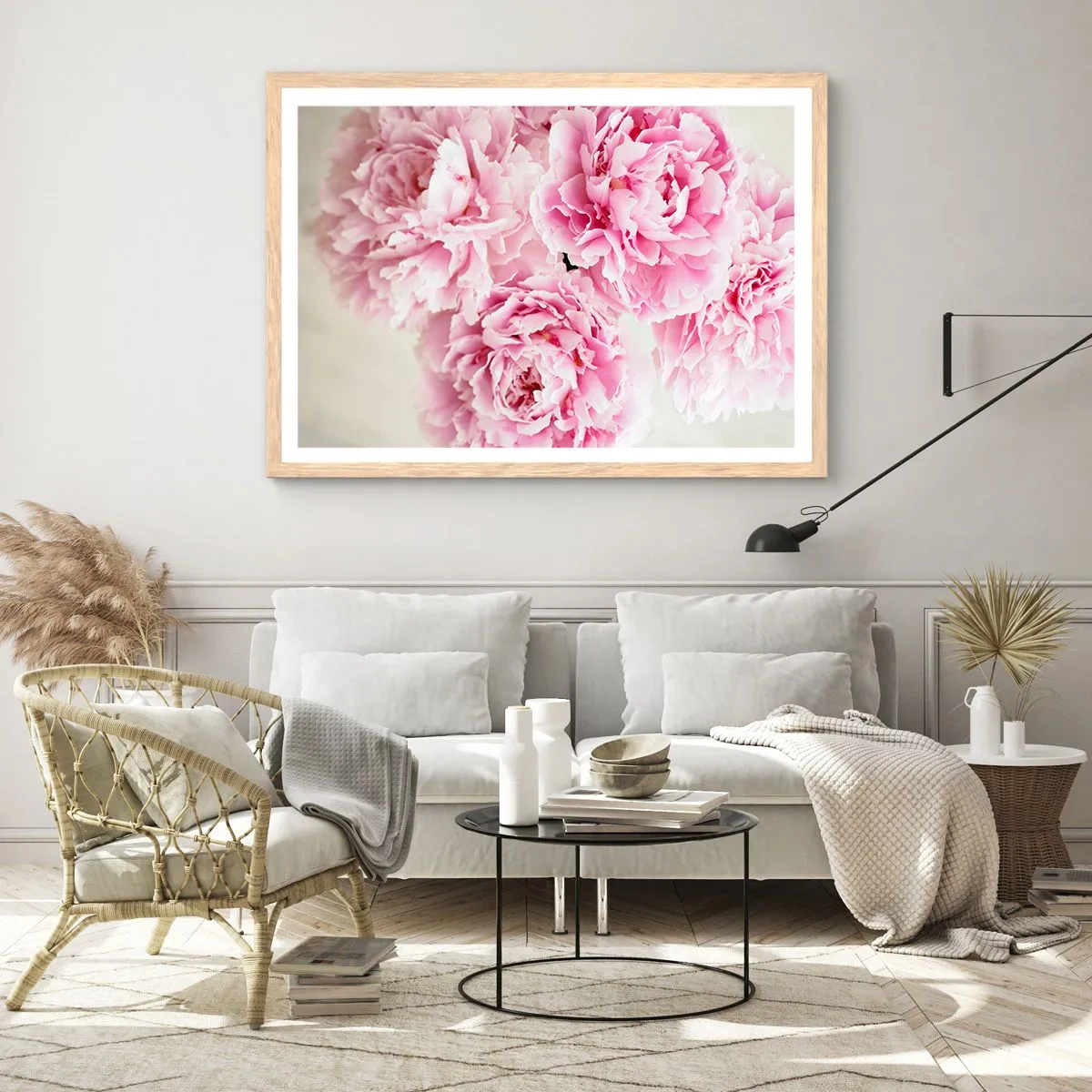Poster in light oak frame - In Pink Splendour - 40x30 cm