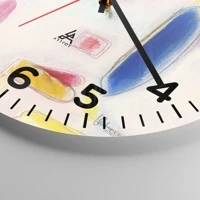 Clock face with numbers